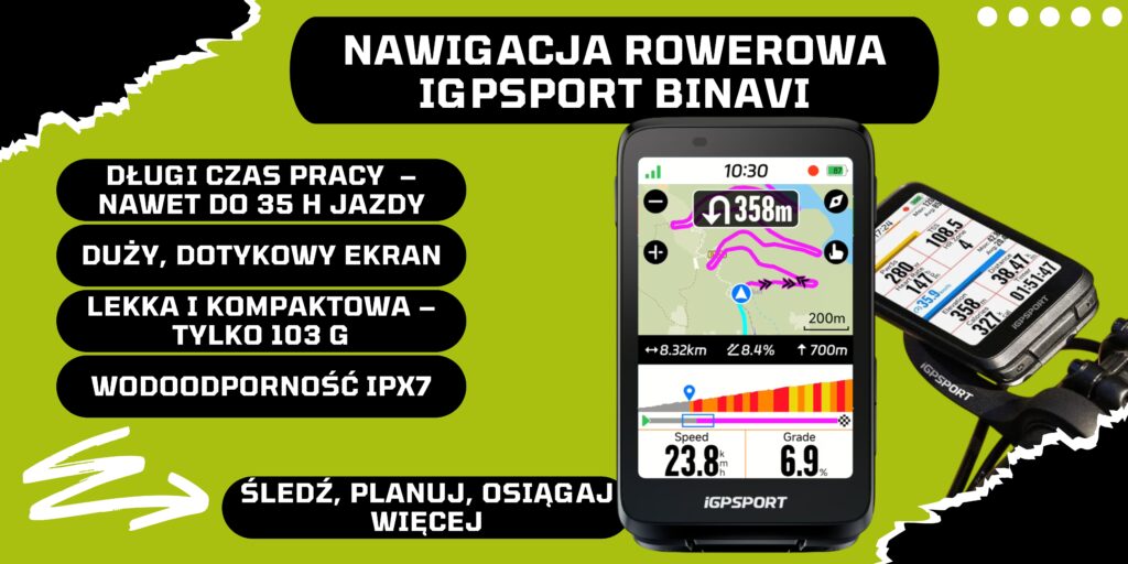 NAWIGACJA ROWEROWA IGPSPORT BINAVI NAWIGACJA ROWEROWA IGPSPORT BINAVI