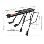 Bagażnik rowerowy tylny aluminiowy do sztycy CT-601