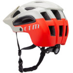 Kask rowerowy DRAAX SZARO-CZERWONY MAT