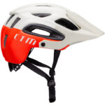 Kask rowerowy DRAAX SZARO-CZERWONY MAT