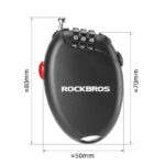 Zapięcie rowerowe linka na szyfr TL0956