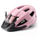 Kask rowerowy z okularami i lampką LED RB1011PK