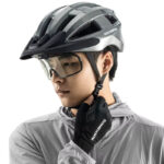 Kask rowerowy z okularami i lampką LED RB1011TI