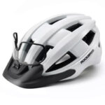Kask rowerowy z okularami i lampką LED RB1011WH