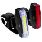 Zestaw lampek rowerowych LED COB JY-6219F+T