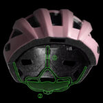 Kask rowerowy z okularami i lampką LED RB1011