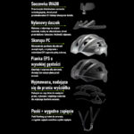 Kask rowerowy z okularami i lampką LED RB1011