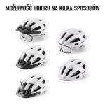 Kask rowerowy z okularami i lampką LED RB1011