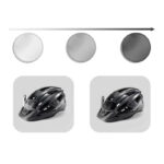 Kask rowerowy z okularami i lampką LED RB1011