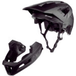 KASK ROWEROWY FULL FACE FORCE VENOM CZARNY MAT L/XL