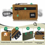 Portfel rowerowy z karabińczykiem L002