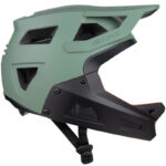 Kask rowerowy dziecięcy Full Face DROP ZIELONO-CZARNY