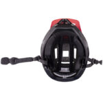 Kask rowerowy dziecięcy Full Face DROP CZERWONO-CZARNY