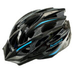 Kask rowerowy STRAIGHT SHINY CZARNO-NIEBIESKI