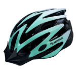 Kask rowerowy STRAIGHT SHINY TURKUSOWO-BIAŁY