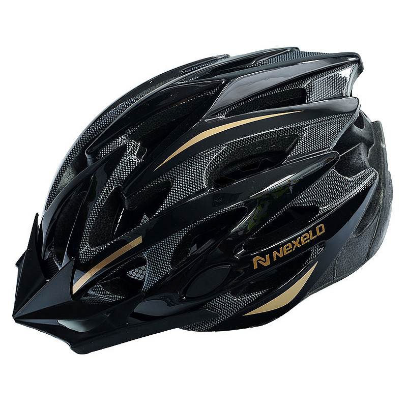 Kask rowerowy STRAIGHT SHINY CZARNO-PLATYNOWY 2