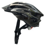 Kask rowerowy STRAIGHT SHINY CZARNO-SZARY