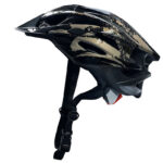 Kask rowerowy STRAIGHT SHINY CZARNO-PLATYNOWY