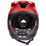 Kask rowerowy dziecięcy Full Face DROP CZERWONO-CZARNY