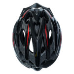 Kask rowerowy STRAIGHT SHINY CZARNO-CZERWONY