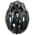 Kask rowerowy STRAIGHT SHINY CZARNO-NIEBIESKI
