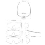 Okulary rowerowe z wymiennymi szkłami ROAD TO SKY RB1003