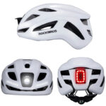 Kask rowerowy z oświetleniem LED ZK-077WH
