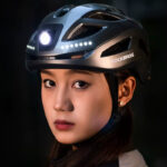 Kask rowerowy z oświetleniem LED ZK-077TT