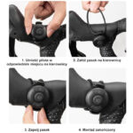 Lampka rowerowa przednia z wyświetlaczem M8