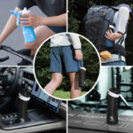 Bidon sportowy zwijany QN800BK