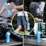 Bidon sportowy zwijany QN800BL