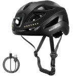 Kask rowerowy z oświetleniem LED ZK-077BK