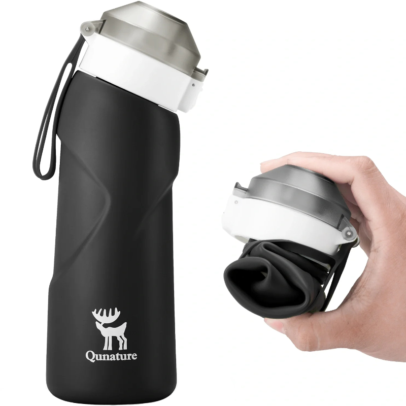 Bidon sportowy zwijany QN800BK