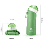 Bidon sportowy zwijany QN800GN