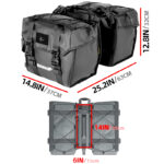 Sakwa rowerowa podwójna na bagażnik BPB0903 50L