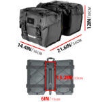 Sakwa rowerowa podwójna na bagażnik BPB0902 40L