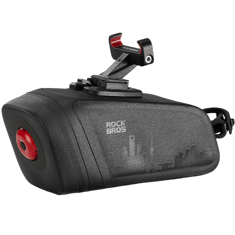 Torba rowerowa pod siodełko z lampką AS-141