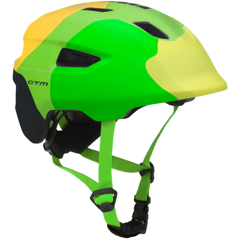 Kask rowerowy dziecięcy FIZZY LIMONKOWY