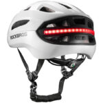 Kask rowerowy z oświetleniem LED ZK-031WH