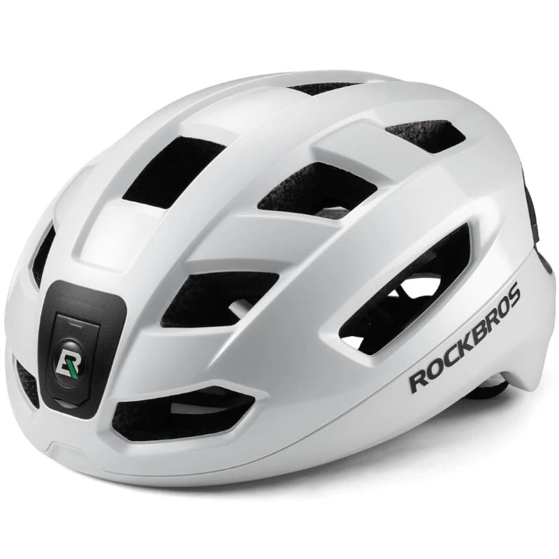 Kask rowerowy z oświetleniem LED ZK-031WH