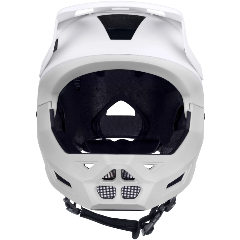 Kask rowerowy dziecięcy Full Face DROP BIAŁO-SZARY