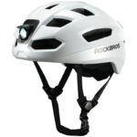 Kask rowerowy z oświetleniem LED ZK-031WH