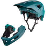 Kask rowerowy Full Face VENOM MORSKI ZIELONY MAT