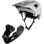 Kask rowerowy Full Face VENOM SZARO-CZARNY MAT
