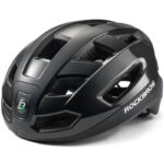 Kask rowerowy z oświetleniem LED ZK-031BK