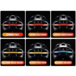 Kask rowerowy z oświetleniem LED ZK-031