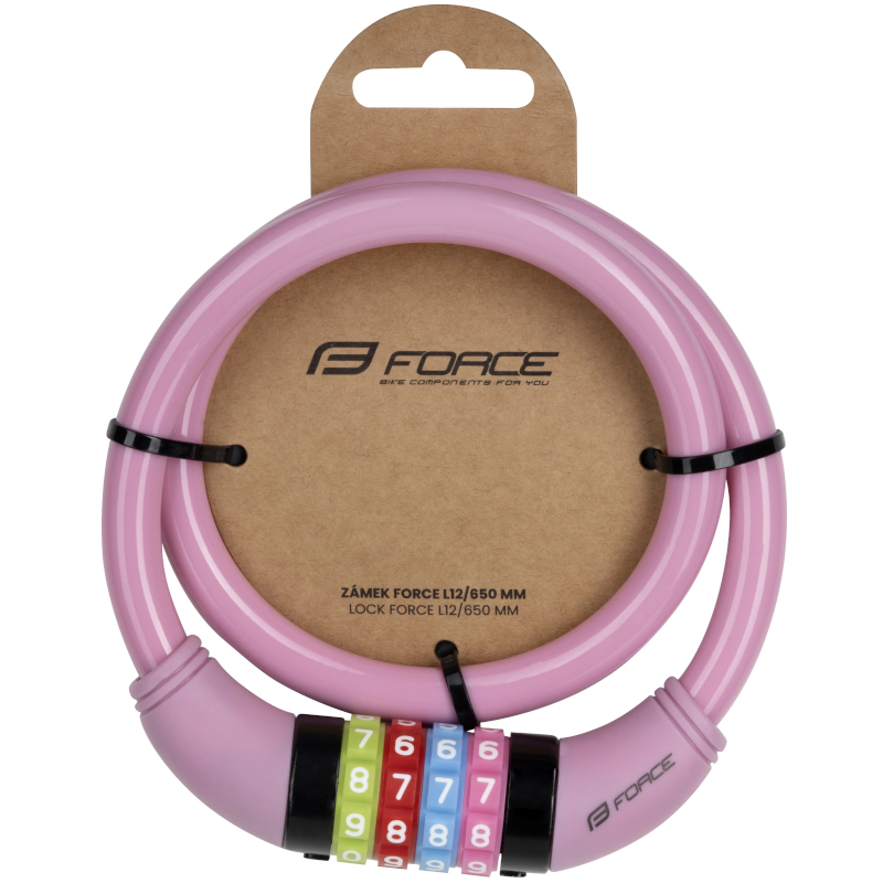 Zapięcie rowerowe na szyfr 12x650mm PK